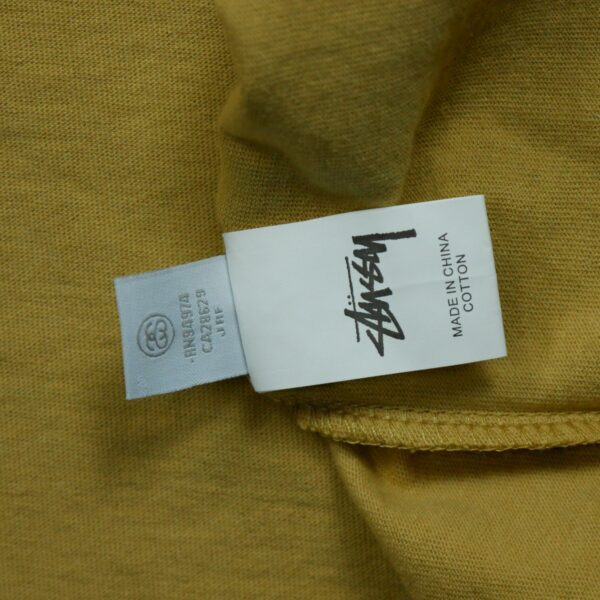 T shirt manches courtes homme beige Stussy Motif imprime Col Rond QWE3623