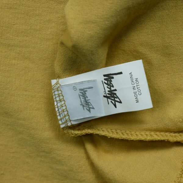 T shirt manches courtes homme beige Stussy Motif imprime Col Rond QWE3623