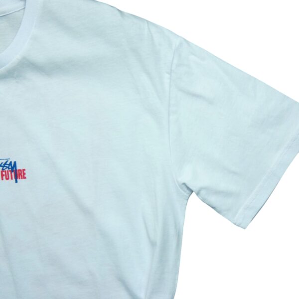 T shirt manches courtes homme blanc Stussy Motif imprime Col Rond QWE3269