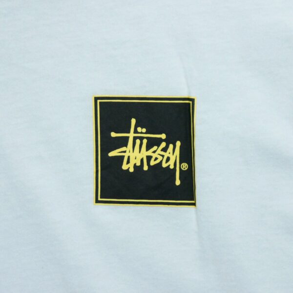 T shirt manches courtes homme blanc Stussy Motif imprime Col Rond QWE3552
