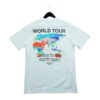 T shirt manches courtes homme blanc Stussy Motif imprime Col Rond QWE3624