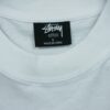 T shirt manches courtes homme blanc Stussy Motif imprime Col Rond QWE3624