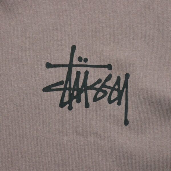 T shirt manches courtes homme marron Stussy Motif imprime Col Rond QWE3113