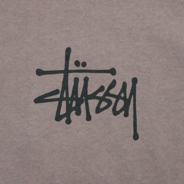 T shirt manches courtes homme marron Stussy Motif imprime Col Rond QWE3312