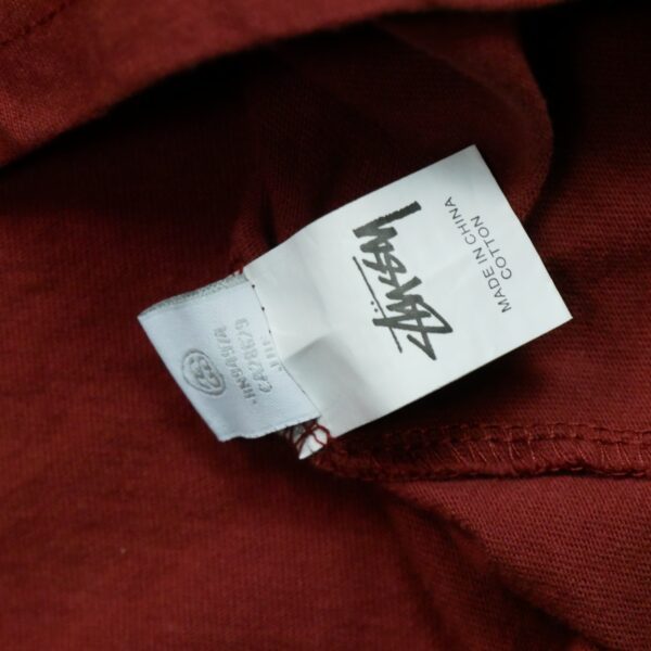 T shirt manches courtes homme marron Stussy Motif imprime Col Rond QWE3470