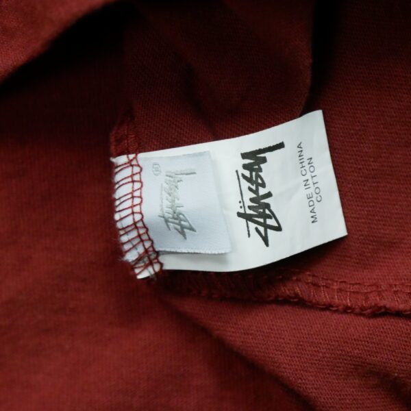 T shirt manches courtes homme marron Stussy Motif imprime Col Rond QWE3470