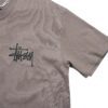T shirt manches courtes homme marron Stussy Motif imprime Col Rond QWE3489