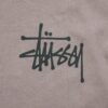 T shirt manches courtes homme marron Stussy Motif imprime Col Rond QWE3489