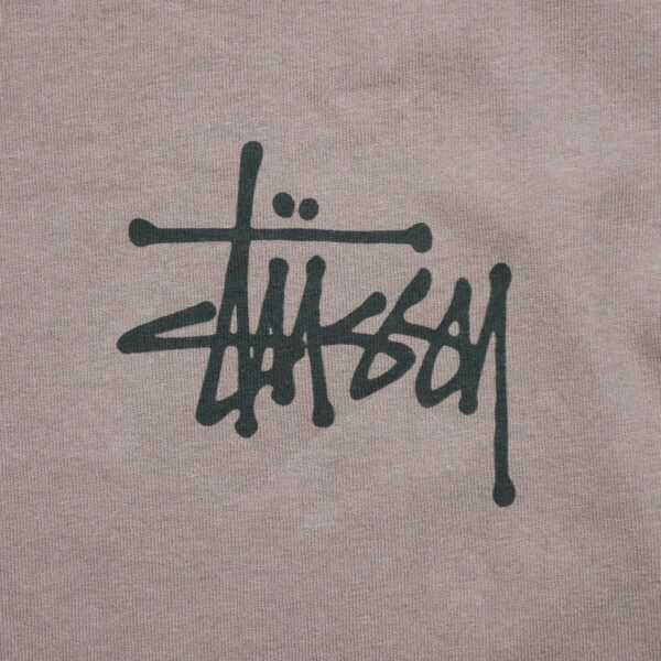 T shirt manches courtes homme marron Stussy Motif imprime Col Rond QWE3489