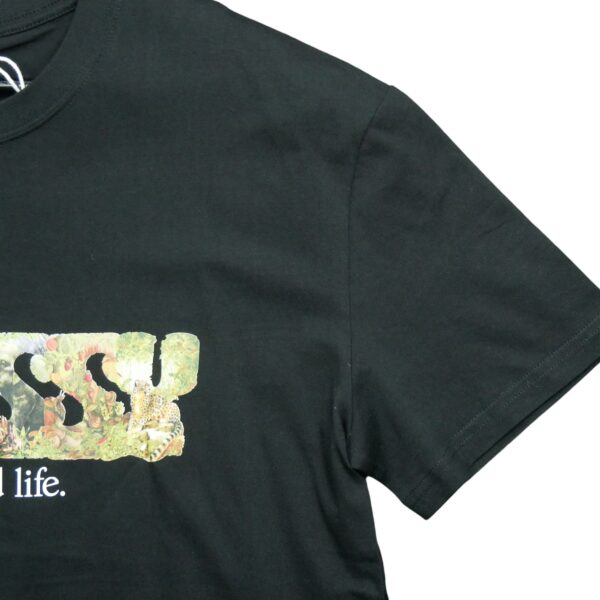 T shirt manches courtes homme noir Stussy Motif imprime Col Rond 3406