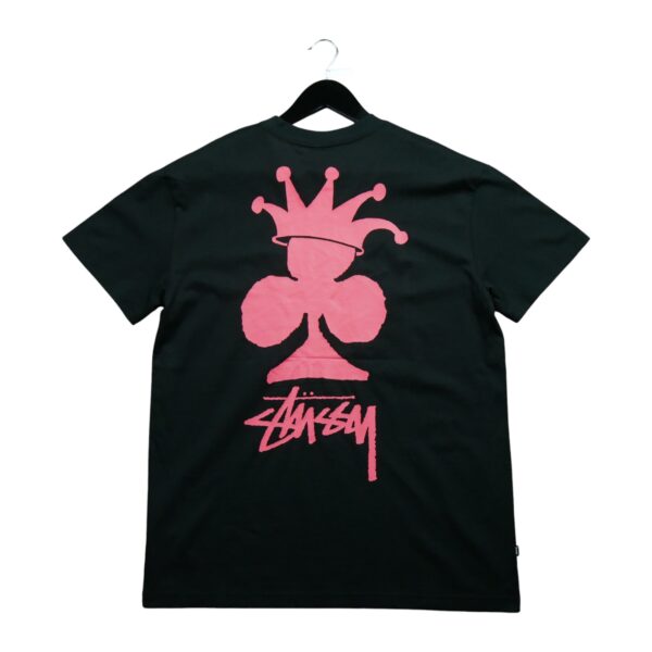 T shirt manches courtes homme noir Stussy Motif imprime Col Rond QWE3144