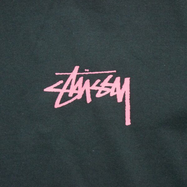 T shirt manches courtes homme noir Stussy Motif imprime Col Rond QWE3144