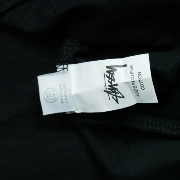 T shirt manches courtes homme noir Stussy Motif imprime Col Rond QWE3144