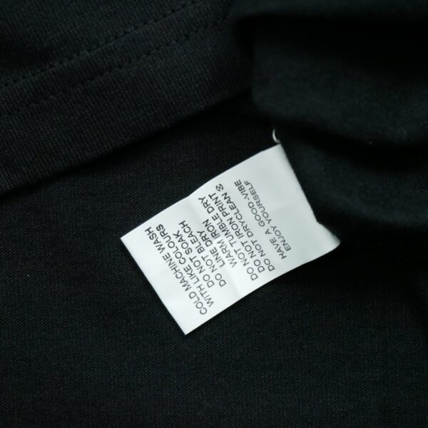 T shirt manches courtes homme noir Stussy Motif imprime Col Rond QWE3264