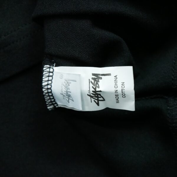 T shirt manches courtes homme noir Stussy Motif imprime Col Rond QWE3264