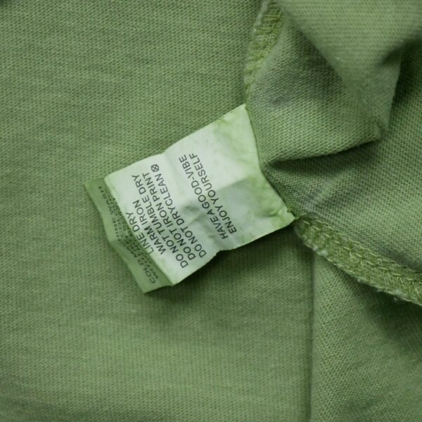 T shirt manches courtes homme vert Stussy Motif imprime Col Rond QWE3064