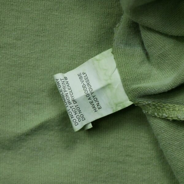 T shirt manches courtes homme vert Stussy Motif imprime Col Rond QWE3828