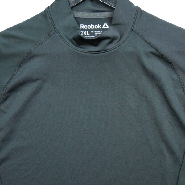 T shirt manches longues homme noir Reebok Col Montant QWE3818