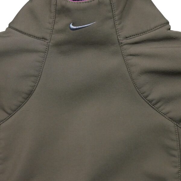 Veste polaires femme manches longues marron Nike Col Montant QWE0418