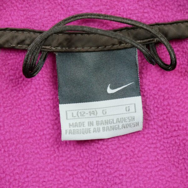 Veste polaires femme manches longues marron Nike Col Montant QWE0418