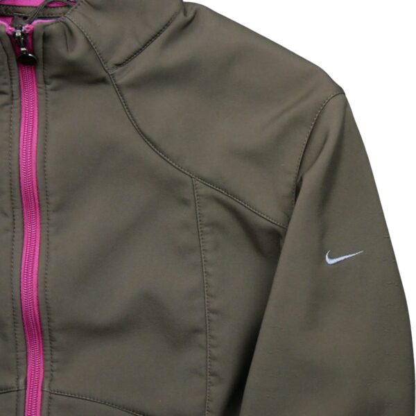 Veste polaires femme manches longues marron Nike Col Montant QWE0418