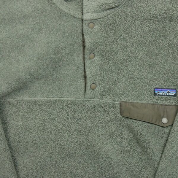 Veste polaires homme manches longues kaki Patagonia Col Montant QWE3127