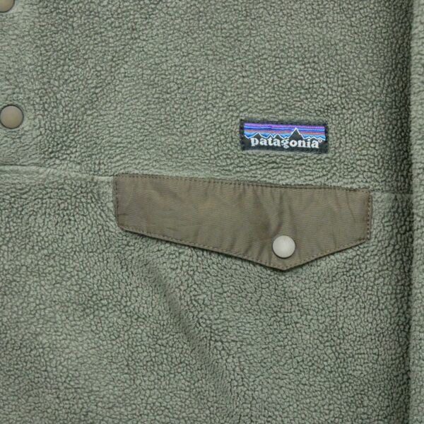 Veste polaires homme manches longues kaki Patagonia Col Montant QWE3127