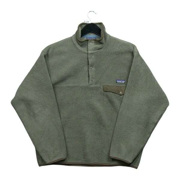 Veste polaires homme manches longues kaki Patagonia Col Montant QWE3127