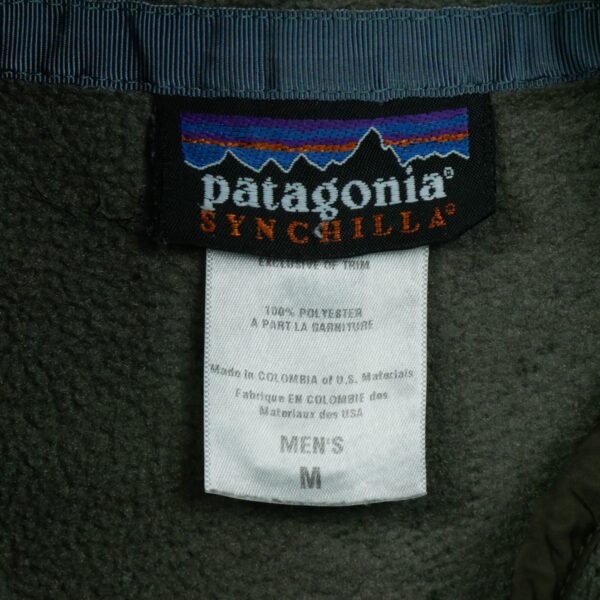 Veste polaires homme manches longues kaki Patagonia Col Montant QWE3127