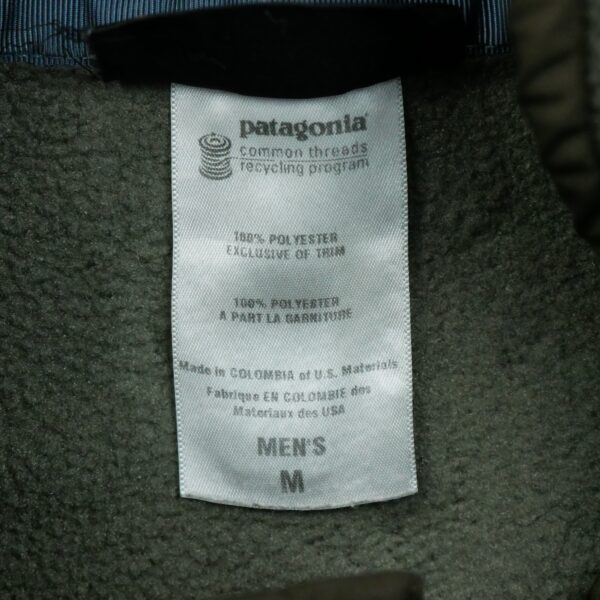 Veste polaires homme manches longues kaki Patagonia Col Montant QWE3127
