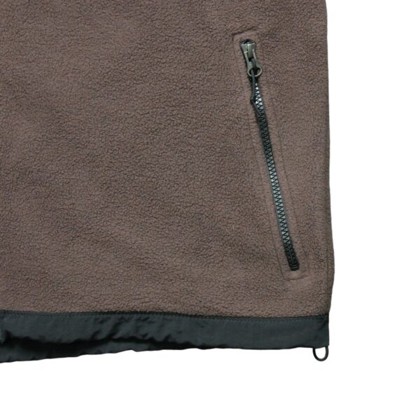 Veste polaires homme manches longues marron The North Face Col Montant QWE0545