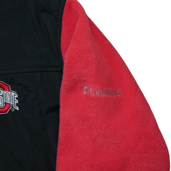Veste polaires homme manches longues noir Columbia Col Montant Equipe Ohio State QWE3378