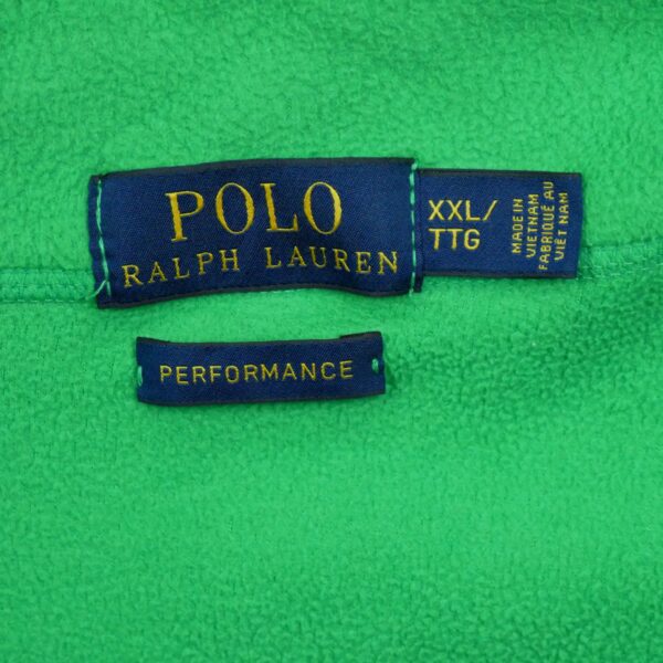 Veste polaires homme sans manches vert Polo Ralph Lauren Col Montant QWE1215