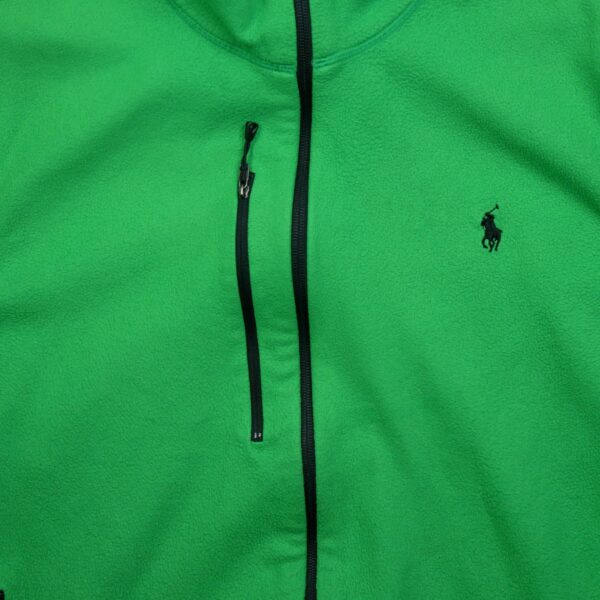 Veste polaires homme sans manches vert Polo Ralph Lauren Col Montant QWE1215