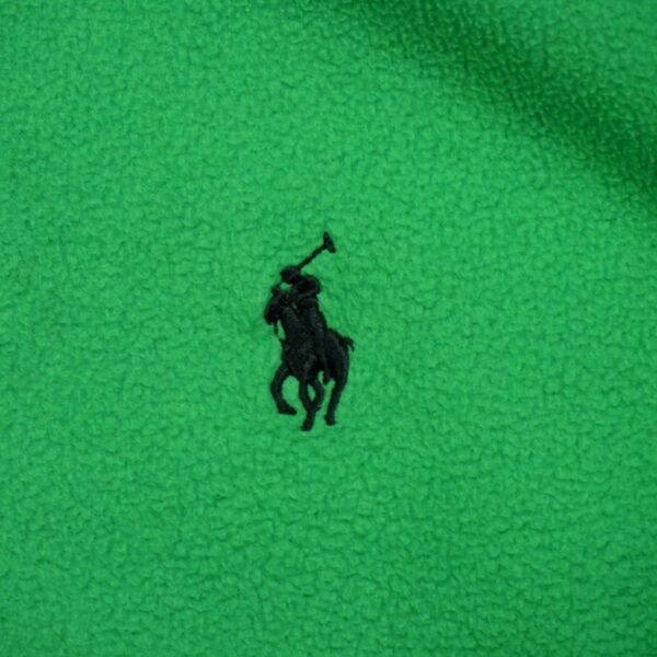 Veste polaires homme sans manches vert Polo Ralph Lauren Col Montant QWE1215