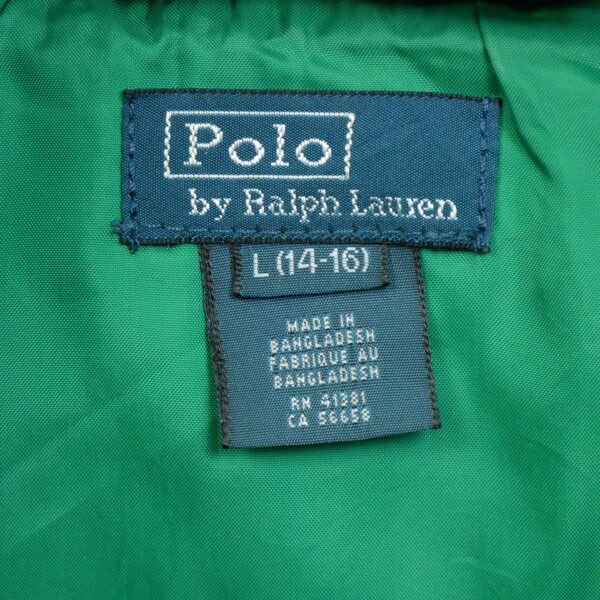 Doudoune enfant manches longues marine Polo Ralph Lauren Col Montant QWE2256