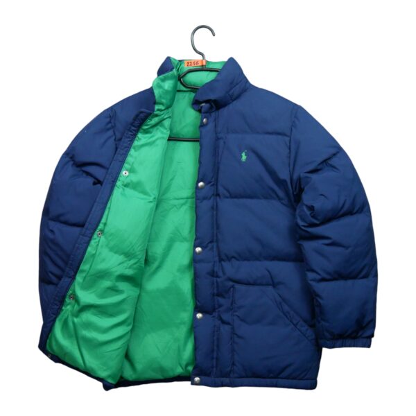 Doudoune enfant manches longues marine Polo Ralph Lauren Col Montant QWE2256