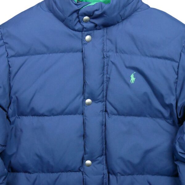 Doudoune enfant manches longues marine Polo Ralph Lauren Col Montant QWE2256