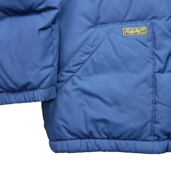 Doudoune enfant manches longues marine Polo Ralph Lauren Col Montant QWE2256