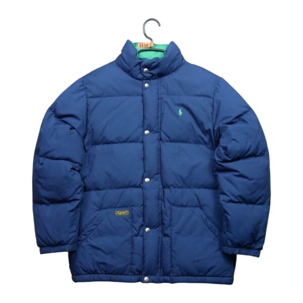 Doudoune enfant manches longues marine Polo Ralph Lauren Col Montant QWE2256