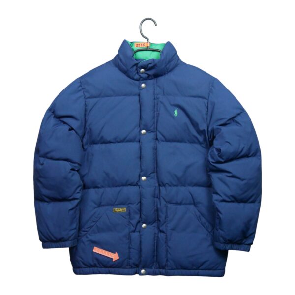Doudoune enfant manches longues marine Polo Ralph Lauren Col Montant QWE2256