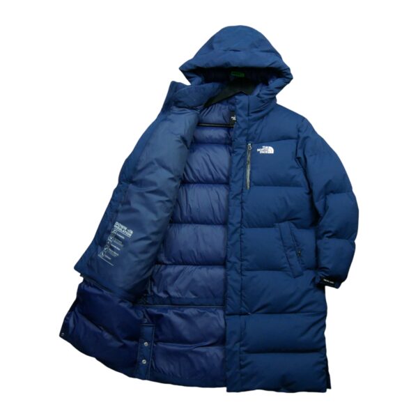 Doudoune femme manches longues bleu The North Face Col Montant QWE0055