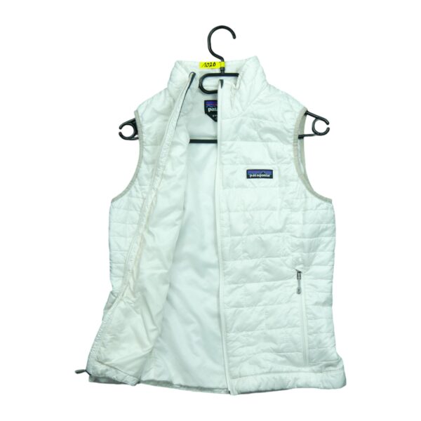 Doudoune femme sans manches blanc Patagonia Col Montant QWE1020