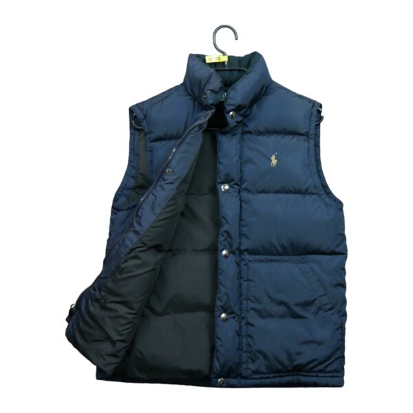 Doudoune homme sans manches bleu Polo Ralph Lauren Col Montant QWE1122