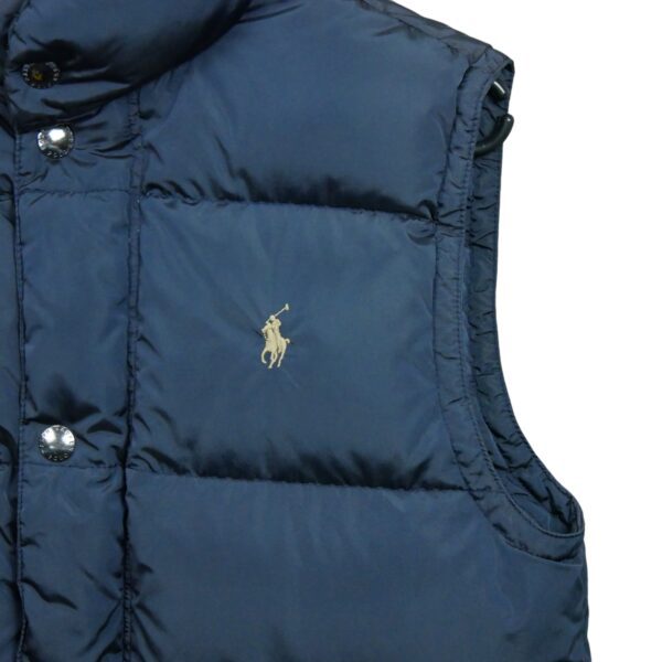 Doudoune homme sans manches bleu Polo Ralph Lauren Col Montant QWE1122