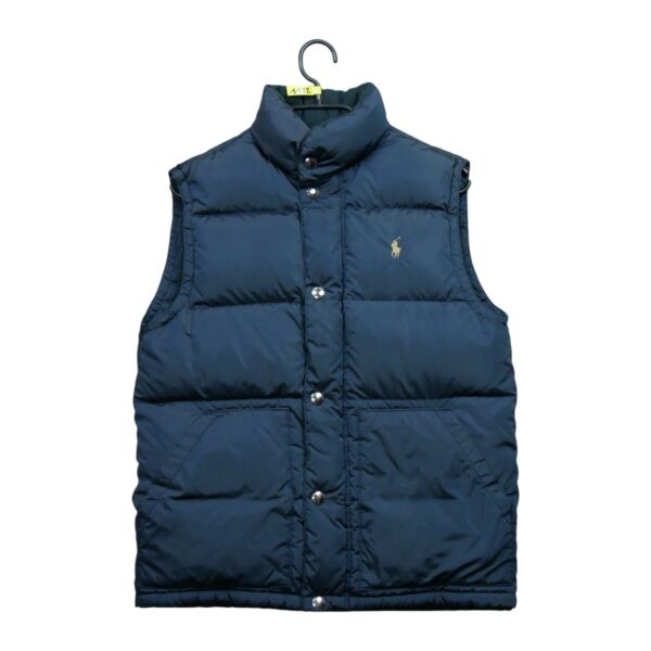 Doudoune homme sans manches bleu Polo Ralph Lauren Col Montant QWE1122