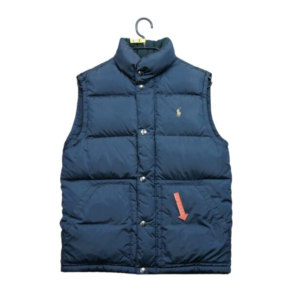 Doudoune homme sans manches bleu Polo Ralph Lauren Col Montant QWE1122