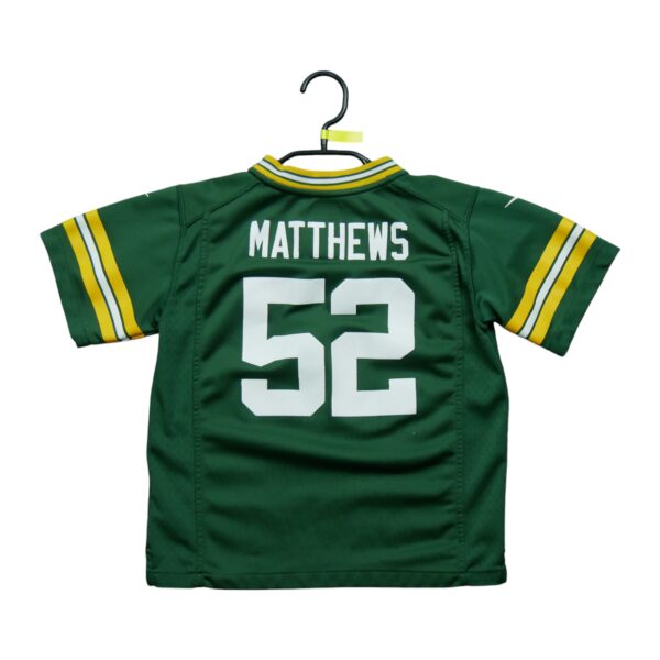 Maillot manches courtes enfant vert Nike Equipe Green Bay Packers QWE1032