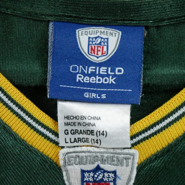 Maillot manches courtes enfant vert Reebok Equipe Green Bay Packers QWE1534