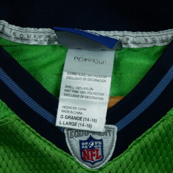Maillot manches courtes enfant vert Reebok Equipe Seattle Seahawks QWE0004